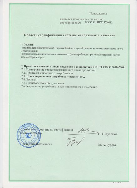 Сертификат Пенза